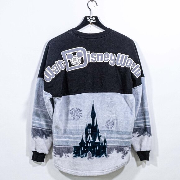 Walt Disney World Castle Sherpa Fleece Spirit Jersey Small Theme Park Cartoon